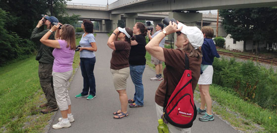Participants at a Lycoming Audubon Society walk